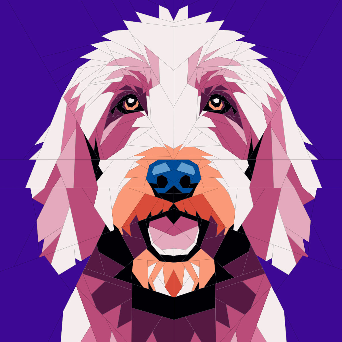 Labradoodle Dog Quilt Pattern Modern Quilt Patterns