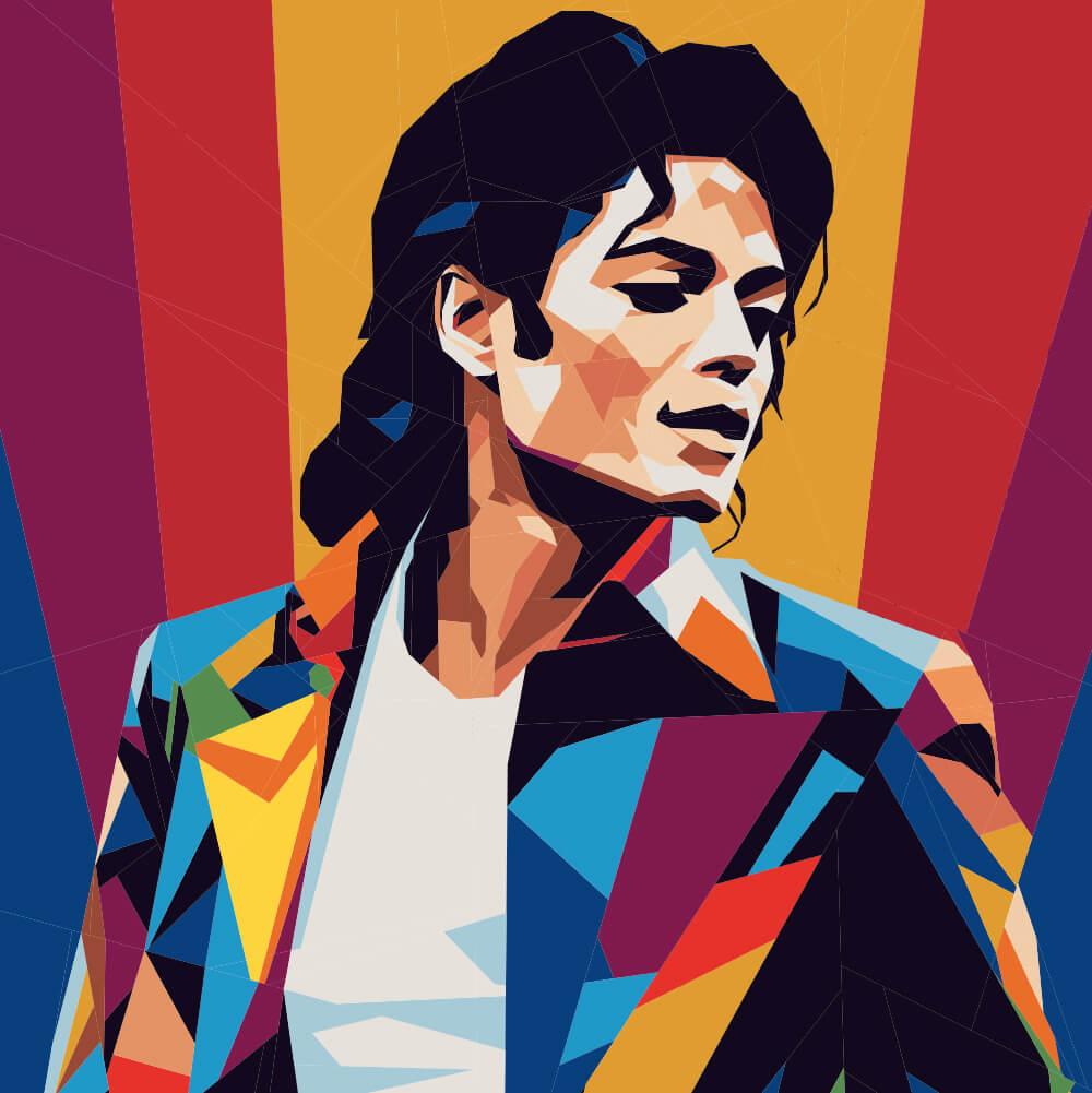 Michael Jackson 2024 painting, modern painting, Michael Jackson Pop Art style, handmade painting, wall decoration, celebrity painting, painting.