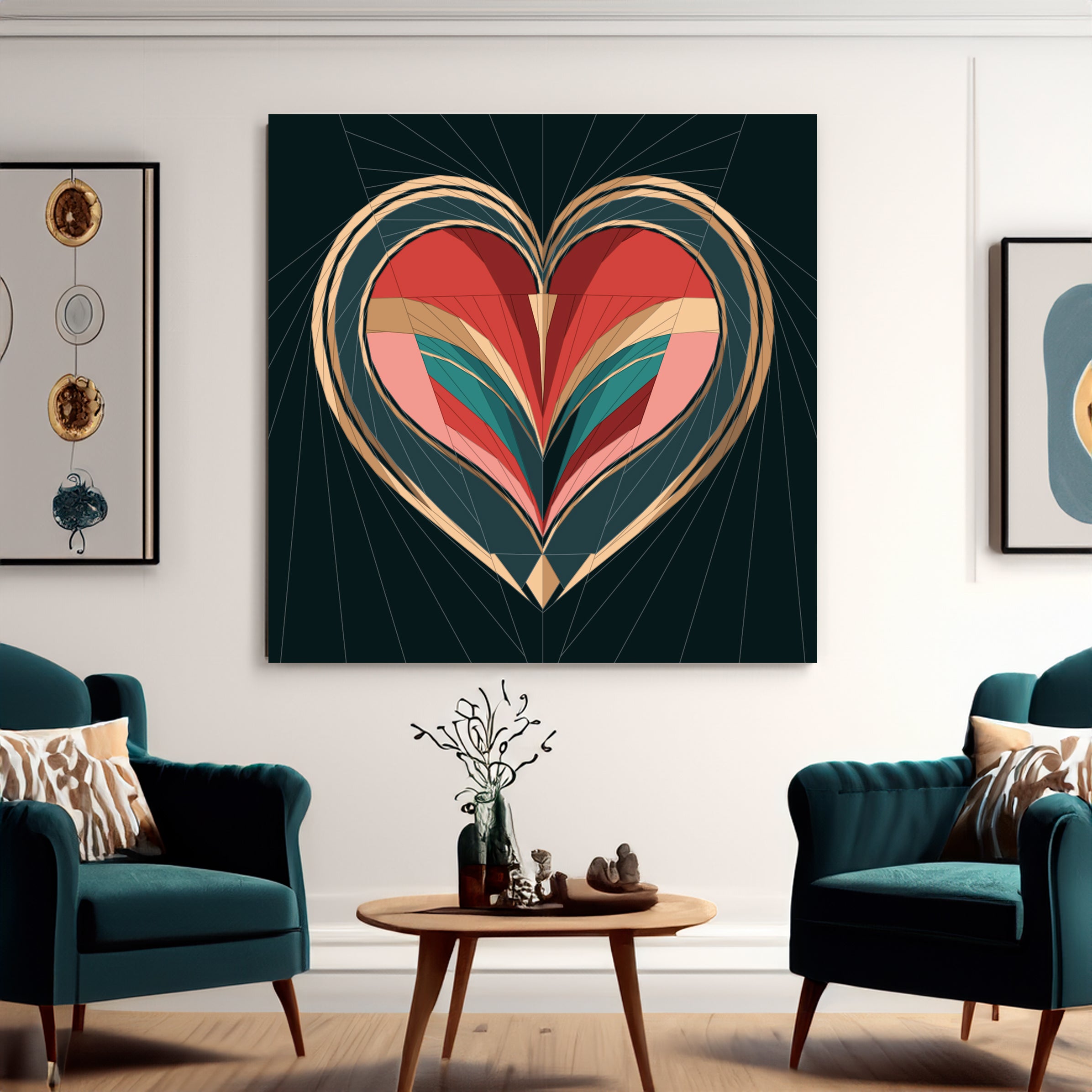 Heart Art Deco Quilt Pattern – Modern Quilt Patterns