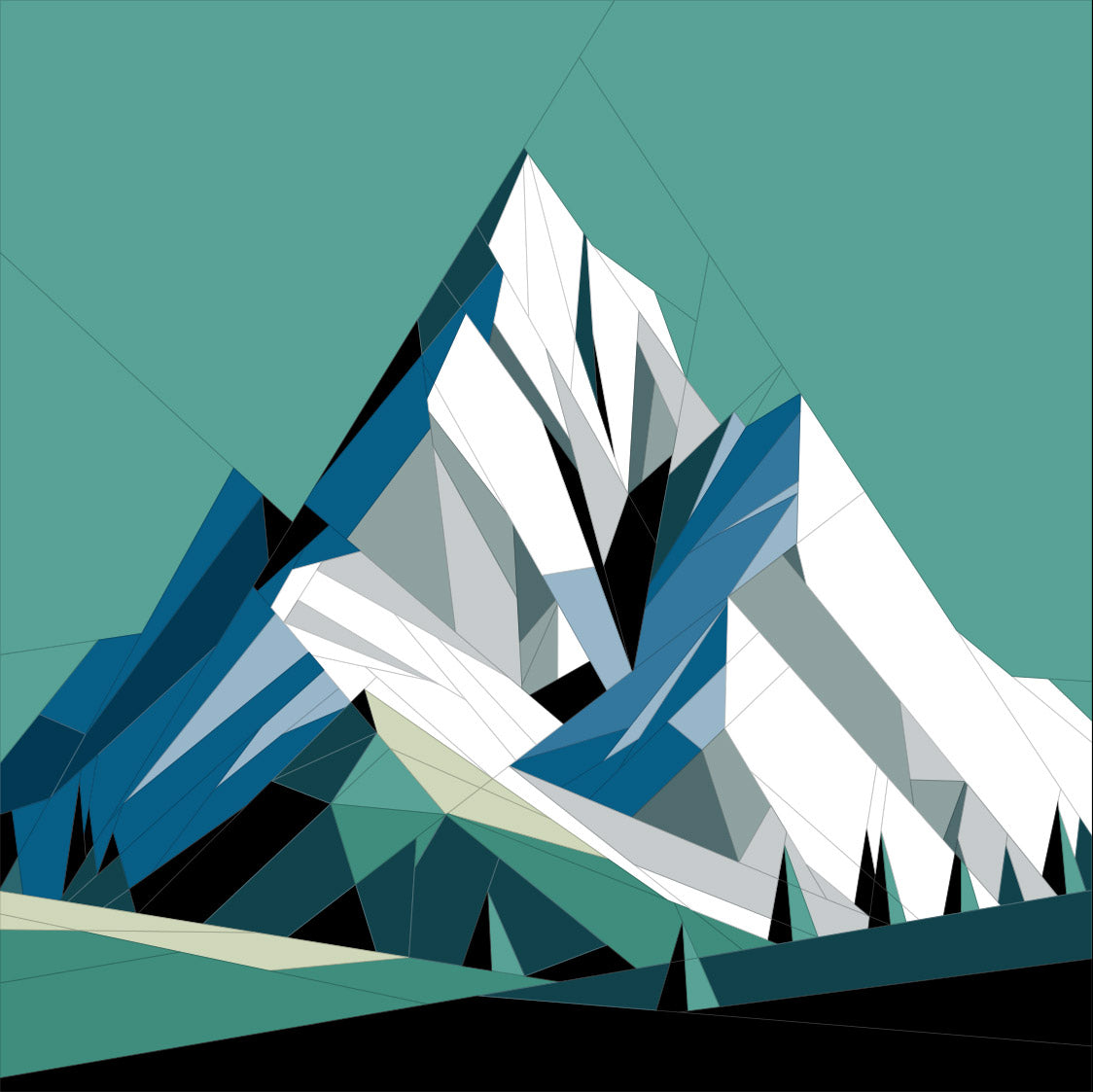 beginner mountain quilt pattern Misty Mountains vs advanced FPP Emerald Mountain comparison
