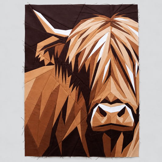 Highland Cow Quilt Pattern