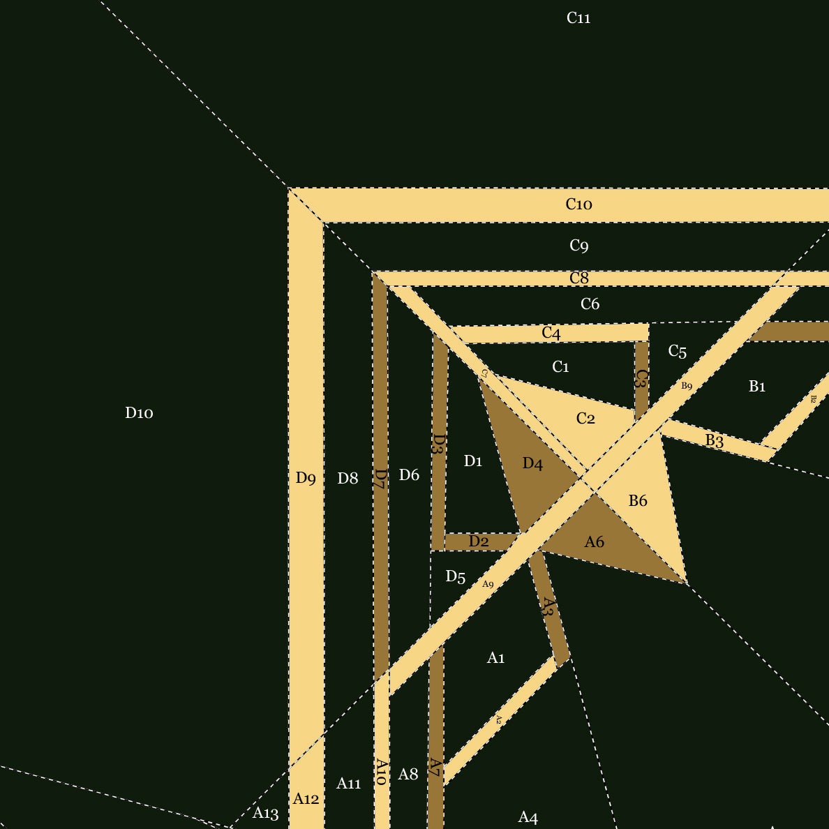 Dragonfly Art Deco Paper Piecing Quilt Modern Quilt Patterns