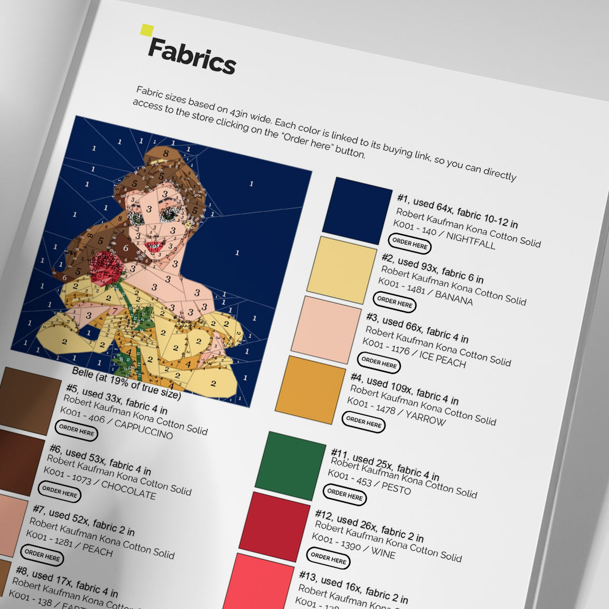 The Beauty & the Beast Paper Piecing Quilt Pattern – Modern Quilt Patterns