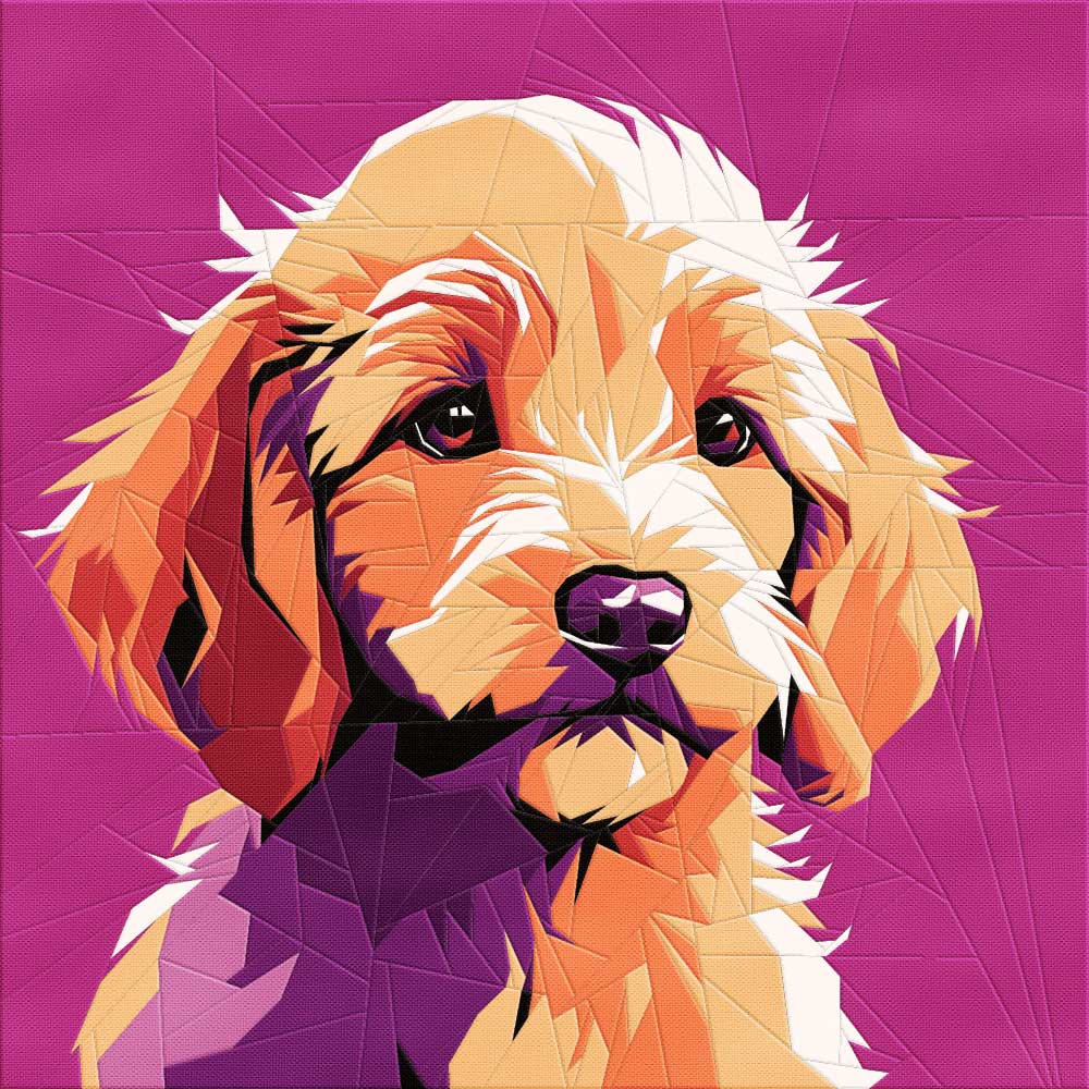 Golden Doodle Dog Paper Piecing Quilt Pattern – Modern Quilt Patterns