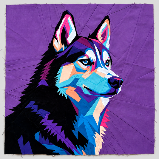 Siberian Husky Quilt Pattern