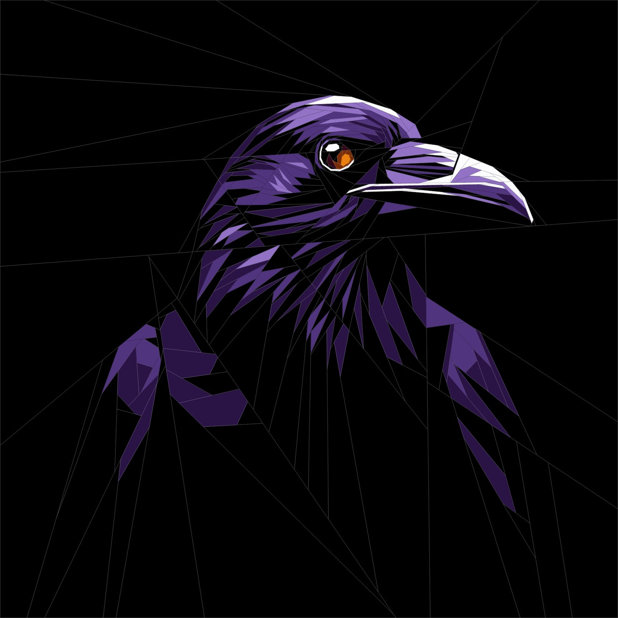 Lunar Raven Quilt Pattern