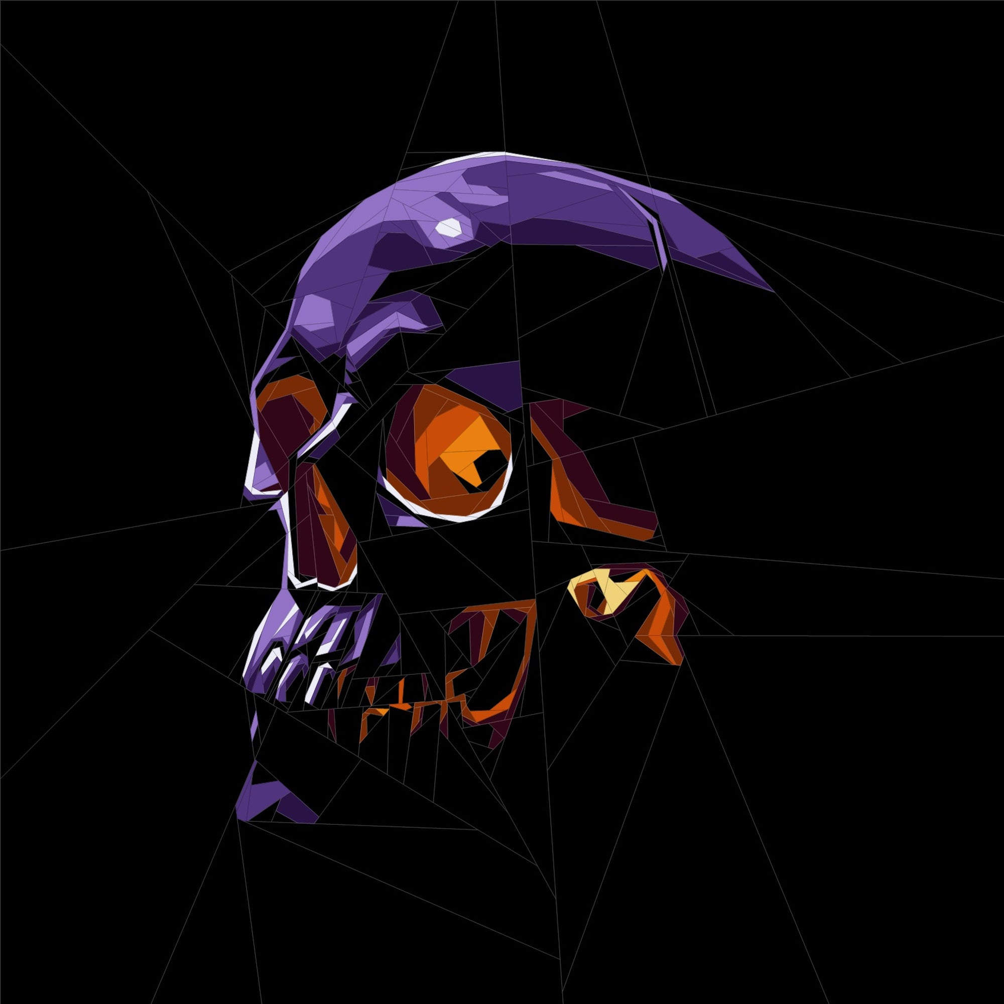 Obsidian Skull Quilt Pattern
