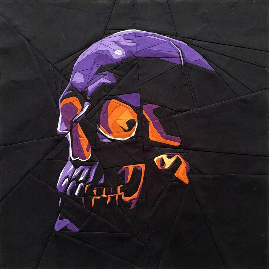 Obsidian Skull Quilt Pattern