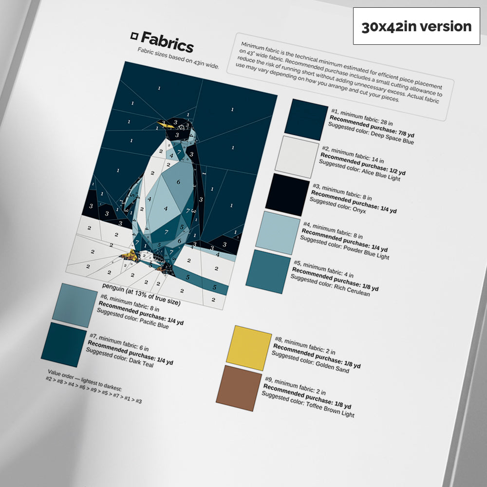 Penguin Quilt Pattern