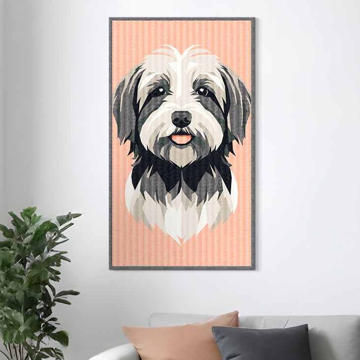 Pink Havanese Dog