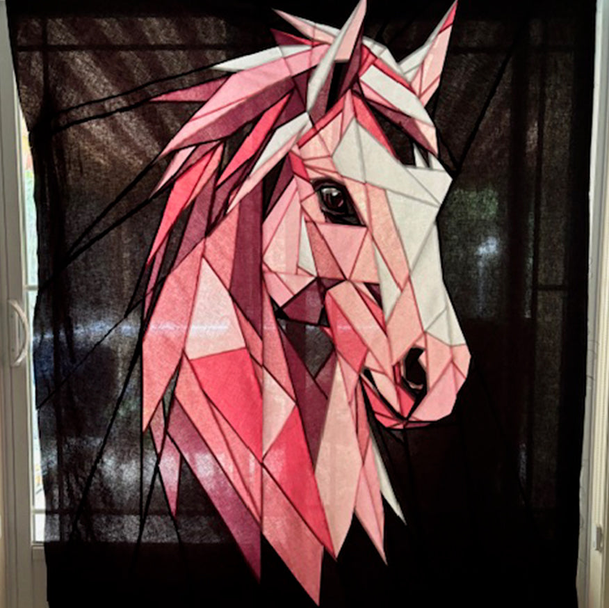 Pink Whimsical Horse