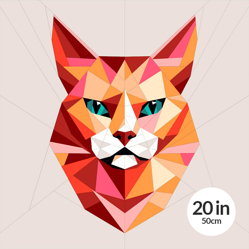 Red Pattern Cat Sphinx Red Cat Easy Quilt Pattern – Modern Quilt Patterns