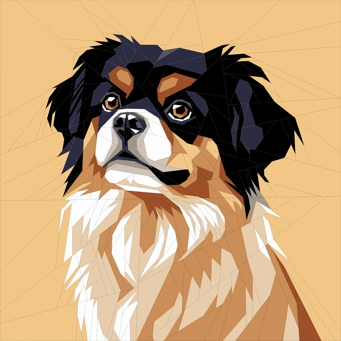 Tibetan Spaniel Paper Piecing Pattern – Modern Quilt Patterns