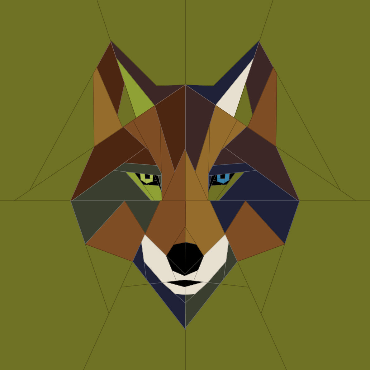 Wolf Back Pattern Forest Wolf Quilt Pattern – Modern Quilt Patterns